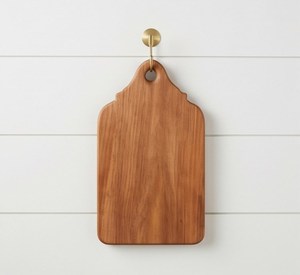 Tabla de cortar de madera con mango, rectangular, con orificio para colgar, para cocina - Product Image 2