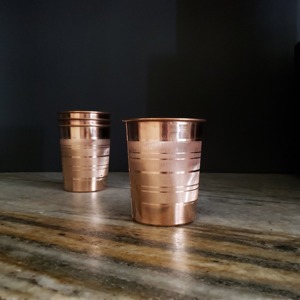High Profit Copper Glass Tumbler Supplier Ayurvedic Drinking Water Cup Bulk Export Metal <b>Drinkware</b> India - Product Image 4