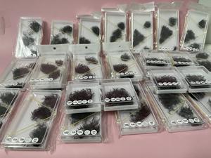 Bandejas de Extensiones de Pestañas Coreanas PBT Negro Mate Oscuro, Suaves, al por Mayor, Extensiones de Pestañas Individuales Pre-fabricadas, Fabricante en Vietnam - Product Image 3