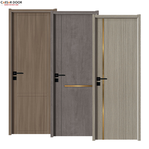 Puertas Interiores Modernas de Material Compuesto, Colores y Estilos Personalizables, Resistentes al Moho y a la Humedad, con Acabado de Madera WPC, Decorativas para Sala de Estar y Hotel - Product Image 1