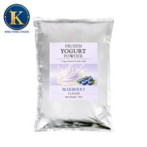 Mélange de poudre de yaourt glacé à la myrtille certifié HACCP et ISO22000, durée de conservation de 16 mois, sac de 1 kg par King Feng Chuen - Product Image 1