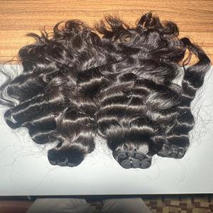 Paquetes de Cabello Humano Indio 100% Natural, Cabello Humano Liso en Paquetes con Frontal HD - Product Image 1