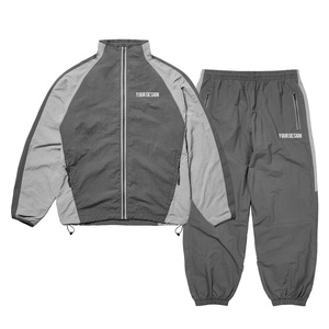 Men Activewear <b>Windbreaker</b> Tracksuit Lightweight Waterproof Full Zip Suit <b>Black</b> Color Men <b>Windbreaker</b> Tracksuit Wholesale - Product Image 6