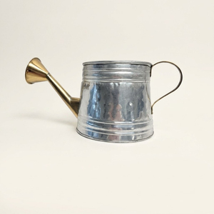 High-Quality Galvanized Iron Metal Watering Can for Indoor Outdoor <b>Garden</b> Durable Rust-Resistant Water Pot With Long Spout - Product Image 3