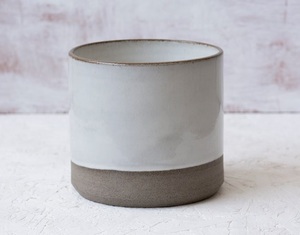 Minimalist Matte Ceramic <b>Utensil</b> <b>Holder</b> Two Tone Finish Strong Base Heat Resistant Durable <b>Kitchen</b> Countertop Storage Solution - Product Image 4