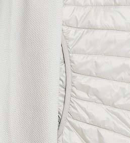 Chaqueta para Hombre Ligera de Invierno con Capucha de Malla Híbrida, Servicio OEM Disponible, Chaqueta Híbrida Clásica para Mujer, Chaqueta Acolchada Blanca Personalizada al por Mayor - Product Image 5