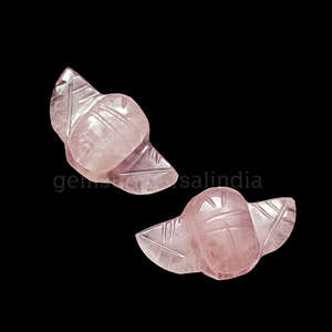 Natural <b>Rose</b> <b>Quartz</b> Carved Scarab shape Hand Carved Gemstone 22mm <b>Quartz</b> Boho Egyptian Scarabs Charms for Jewelry Making Bulk - Product Image 5