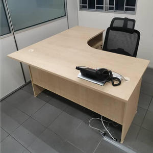 Modern Minimalist Design L-Shaped Chipboard Melamine Laminate <b>Office</b> Desk Durable Commercial Multipurpose Workstation for - Product Image 2