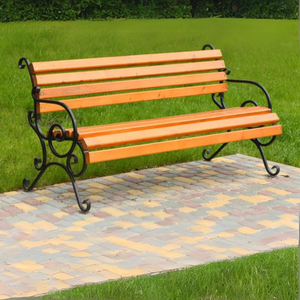 Bancs de jardin en bois massif écologiques de luxe pour 4 personnes, pour espaces extérieurs modernes, jardins et parcs - Product Image 5