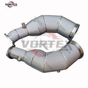 VORTEX Audi RS6 RS7 Tubo de Escape de Alto Rendimiento de Acero Inoxidable de 1.5 mm, Soldado con TIG a Alta Temperatura, Color Azul Quemado, Modificado para Carreras - Product Image 4