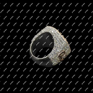 Bague unisexe la plus vendue, look élégant, certifiée IGI, argent 925 plaqué or 14 carats, perle d'eau douce sertie en canal, bijoux de luxe - Product Image 1