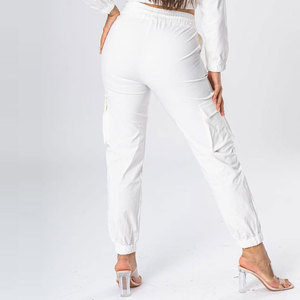 Womens Custom Cargo Jacket Trousers <b>Set</b> Multi Pocket Utility Two Piece Casual Streetwear Fashion Outfit OEM Manufacturer - Product Image 5