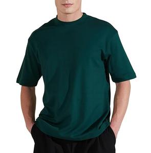 เสื้อยืดโอเวอร์ไซส์แบบหนาพิเศษ OEM พรีเมียม คอเสื้อหนา น้ำหนักมาก 300gsm 240gsm ผ้าฝ้าย 100% สำหรับผู้ใหญ่ ระบายอากาศได้ดี - Product Image 5