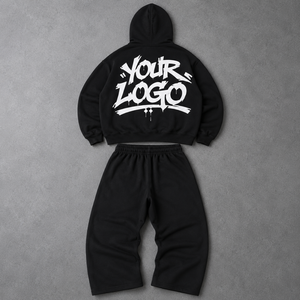 Conjunto deportivo al por mayor para hombre, conjunto de sudadera con capucha y pantalones deportivos a juego para minoristas de ropa urbana estadounidense al por mayor - Product Image 2