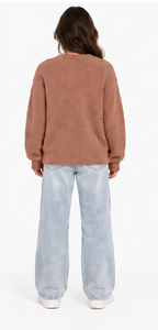 unisex oversized mohair <b>sweater</b> fuzzy fur striped <b>crewneck</b> pullover handknitted winter jacquard knitwear oem odm custom design - Product Image 3