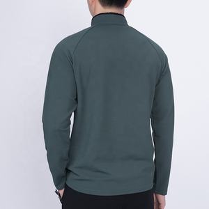 Camiseta Deportiva de Manga Larga con Cierre de Cremallera de un Cuarto, Mezcla de Poliéster y Elastano, para Hombre, Ropa Deportiva, Camiseta Atlética, Sudadera Deportiva para Entrenamiento - Product Image 4