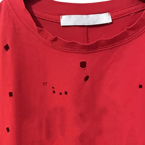 Nouveauté : T-shirt 100% coton effet vieilli pour homme, coupe ample, imprimé, vente flash, fabrication en usine, manches courtes, col rond. - Product Image 5