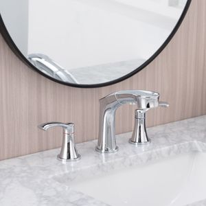 Rubinetto per lavabo bagno a 2 maniglie con doccetta estraibile per vasca e doccia - Product Image 2