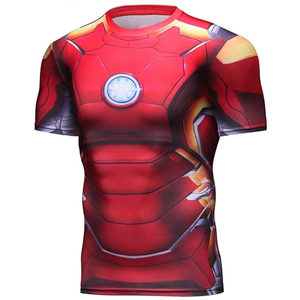 Oem Blank <b>Surf</b> Sports Rashguard <b>Printed</b> Compression Shirt Short Sleeve Custom Logo Polyester Sublimation Rash Guard for Men - Product Image 2