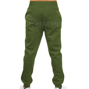 Pantalons de jogging pour hommes avec logo personnalisé, pantalons de survêtement unis et respirants en tissu 500 g/m² pour hommes à bon prix - Product Image 4