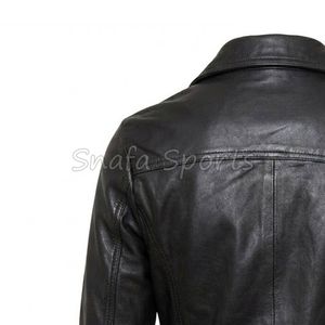 Chaqueta Corta Elegante de Cuero Sintético Negro para Primavera/Invierno, Ligera y Transpirable, Estilo Urbano - Product Image 6