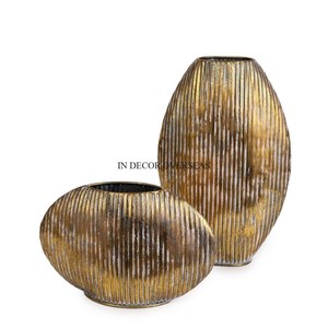 Luxurious Quality Metal Made Fancy <b>Unique</b> Designer Black Finish Hot Selling Flower <b>Vase</b> Living Room Home Decor Accessories - Product Image 6