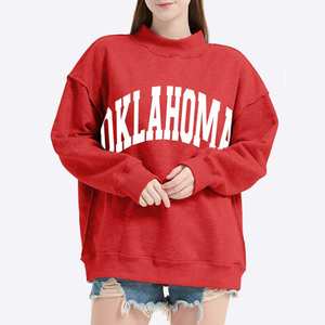 Conjunto de Sudadera Oversize con Cuello Alto y Pantalones a Rayas de Alta Calidad para Mujer, Ropa Casual Suave para Uso Diario, Fabricante de Ropa Urbana - Product Image 2