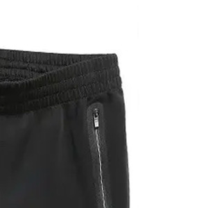 Ensemble de survêtement noir pour homme, manches longues, col montant, fermeture éclair, style sportif décontracté, respirant, en polyester, pour l'automne - Product Image 4