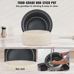 Cuociriso Commerciale da 40 Tazze con Pentola Interna Antiaderente Grande da 8,45 Qt/8 Litri, Cottura Rapida, Attrezzatura da Cucina Professionale - Product Image 4