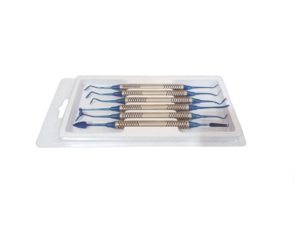 Juego de 6 Piezas de Instrumental Dental de Acero Inoxidable de Grado Quirúrgico, Clase I, Certificado CE, para Restauraciones Dentales, Uso Clínico - Product Image 2