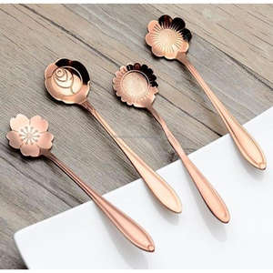 Juego de Cubiertos de acero inoxidable con acabado plateado y cobre para restaurantes y hoteles, juego de cubiertos más vendido con logotipo - Product Image 3