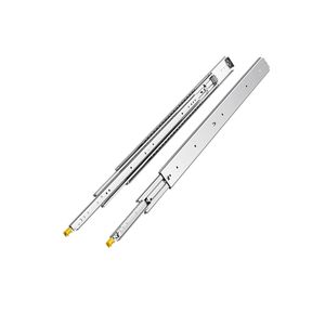 1 paio di diapositive per cassetto a estensione completa 500 libbre capacità di carico cuscinetto a sfera blocco supporto laterale cassetto guida di scorrimento varie dimensioni 18 20 22 - Product Image 1