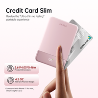 Pengisi Daya Ponsel Nirkabel Ultra Tipis 5000mAh Pengisian Cepat Tren 2026, Power Bank Magnetik Baterai Li-Polymer dengan Layar Digital