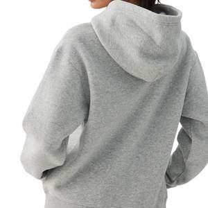 Sweat-shirt à capuche surdimensionné personnalisé pour femme en molleton de coton gris avec poche kangourou, style décontracté streetwear, vente en gros OEM - Product Image 5