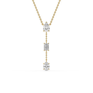 LUXESHINE 1.50 CARAT Lab Grown Diamond E Color Oval Brilliant Cut 14K <b>Solid</b> <b>Gold</b> IGI Certified Engagement <b>Pendant</b> Lightweight - Product Image 2