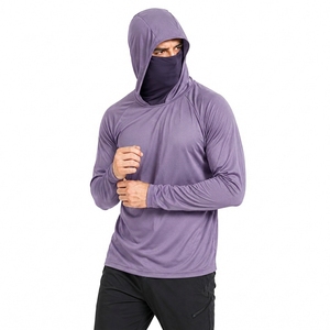 Haut de pêche anti-UV à manches longues avec protection faciale, respirant et à séchage rapide pour activités de plein air - Product Image 1