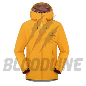 Veste d'extérieur imperméable à capuche pour homme Bloodline, manches longues, noire, pour l'hiver - Product Image 2