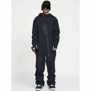 Combinaison de ski pour homme, design personnalisé, respirante, imperméable, douce, pour la course de ski, snowboard, combinaison de neige, une pièce - Product Image 1