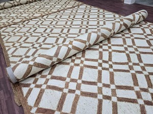 Tapis et moquette en jute naturelle pour la décoration de votre bureau à domicile et de votre hall d'hôtel, disponibles en taille et design personnalisés - Product Image 4