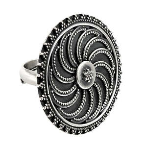 Trending 925 Sterling Silver Bohemian <b>Ring</b> Handcrafted Bohemian Style Adjustable Jewelry For Women And Girls At Wholesale Price - Product Image 1