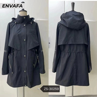 Manteau d'hiver court à capuche imperméable haut de gamme pour femmes avec logo personnalisé |   Fabricant OEM ODM 100% polyester