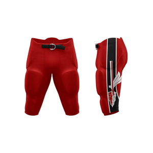 Mens Black <b>Padded</b> American Football Pants Belt Closure Breathable Athletic Practice Game Performance Sportswear Adult Wear pants - Product Image 4