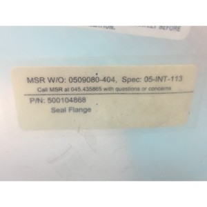 Brida de Sellado MSR 500104884, BTBAS, 4QDK220545, 168509 - Equipo y Piezas de Semiconductores de Confianza de Global Legacy - Product Image 4