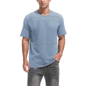 Camiseta de Cuello Redondo 100% Algodón, Ajustada, Color Personalizado, Servicio OEM, Camiseta Informal de Verano para Hombre, Camiseta de Manga Corta Holgada - Product Image 5