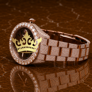 High Quality Classic Antique Luxury Fashion Simple Square Case Stainless Steel Quartz Movement Moissanite Full Pave Custom Blue - Product Image 3