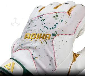 Premium Leather Customizable <b>Baseball</b> Batting Gloves Customized Colors Sizes Anti-Slip Hook Loop Closure Right/Left Hand - Product Image 3