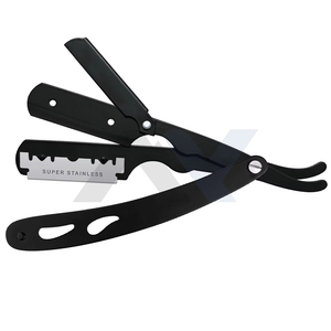 Rasoir de barbier professionnel classique à lame droite pour hommes avec lame simple en acier inoxydable, léger pour le rasage - Product Image 3
