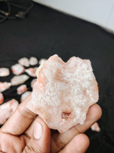 Calcita Amarilla Natural con Clúster de Cristales de Calcedonia, Espécimen Mineral Premium, Piedra Curativa Coleccionable, Origen India - Product Image 4