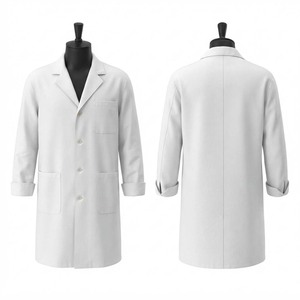 Sales Blackhardson Premium White Scrub Set 200 GSM Cotton Blend Fabric <b>Long</b> Sleeve Medical Workwear Custom Embroidery Logo - Product Image 1