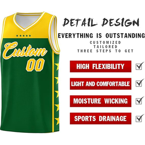 Ensemble de maillots et shorts de basket-ball personnalisés, 100% polyester, unisexe, logo d'équipe, nom, numéro, école, collège, université, club, vêtements de sport - Product Image 3
